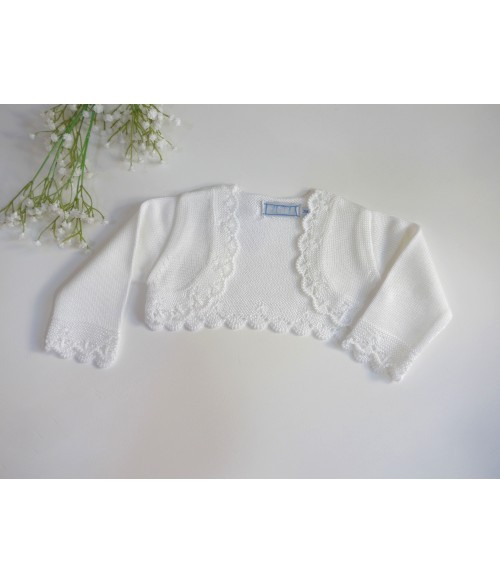 Chaqueta corta perle blanco