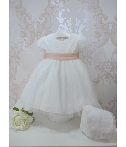 VESTIDO TUL BLANCO Y FAJIN...